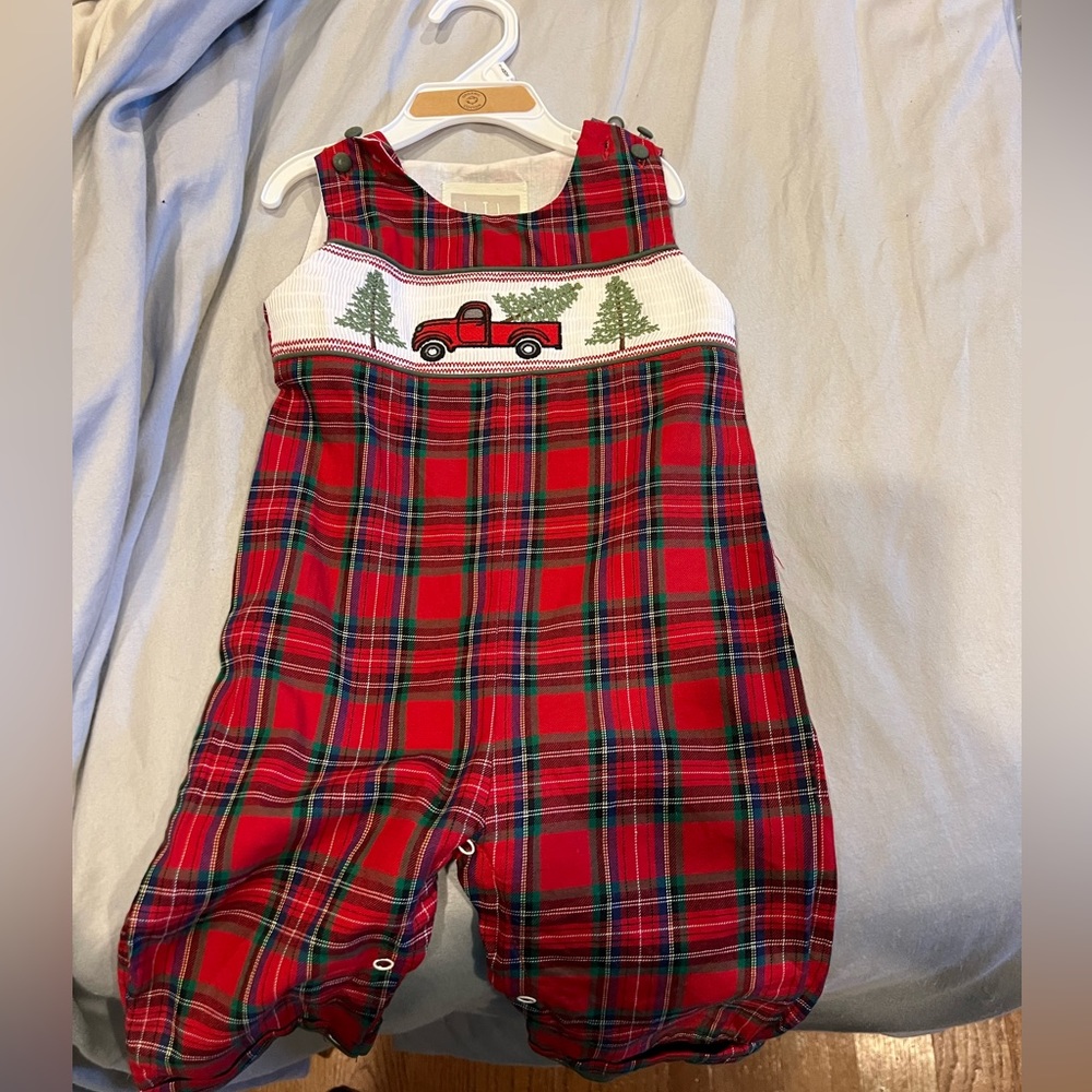 Lil Cactus Boys Christmas Romper